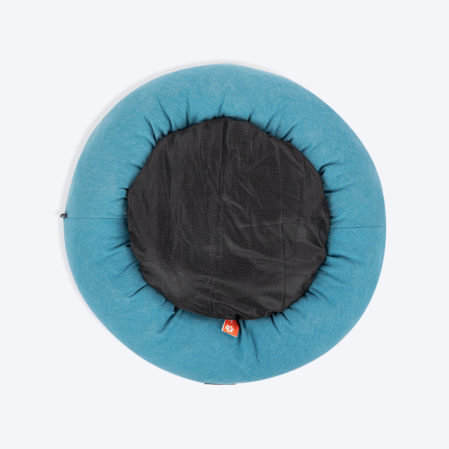 HUFT Dreamy Donut Bed For Cat & Puppy - Teal & Grey - Heads Up For Tails