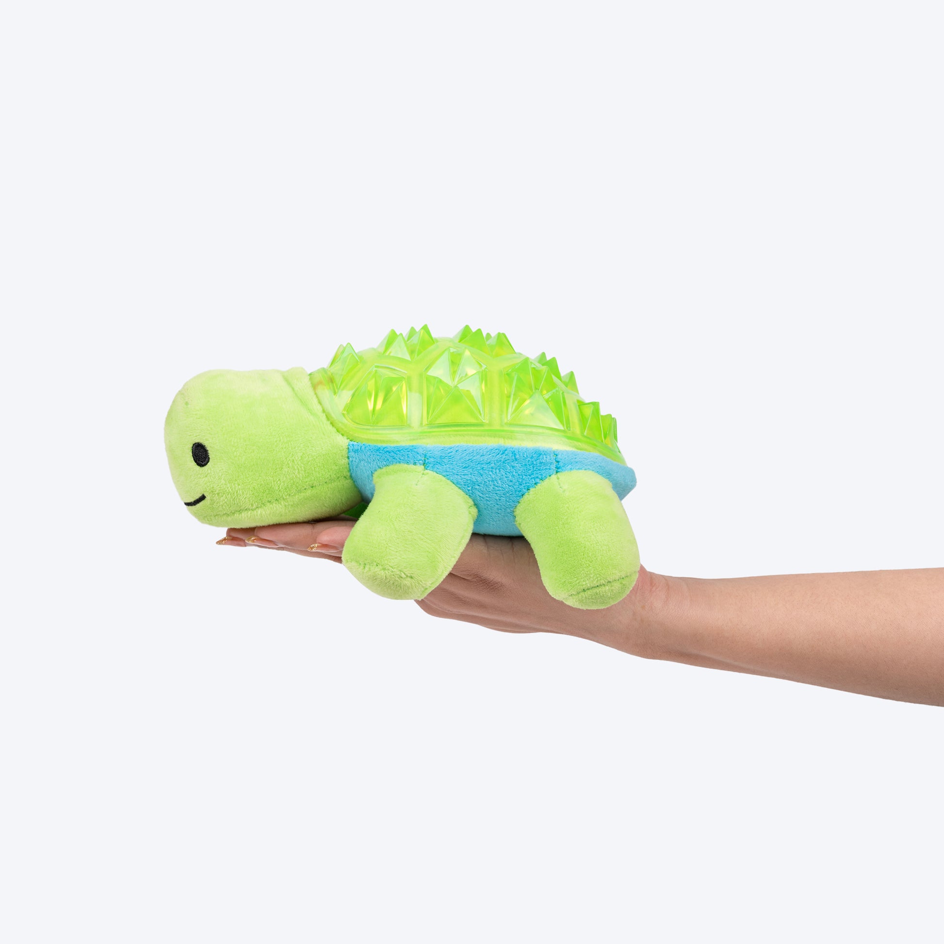 Dash Dog Turtle Tori Chew Toy For Dog - Green - Heads Up For Tails
