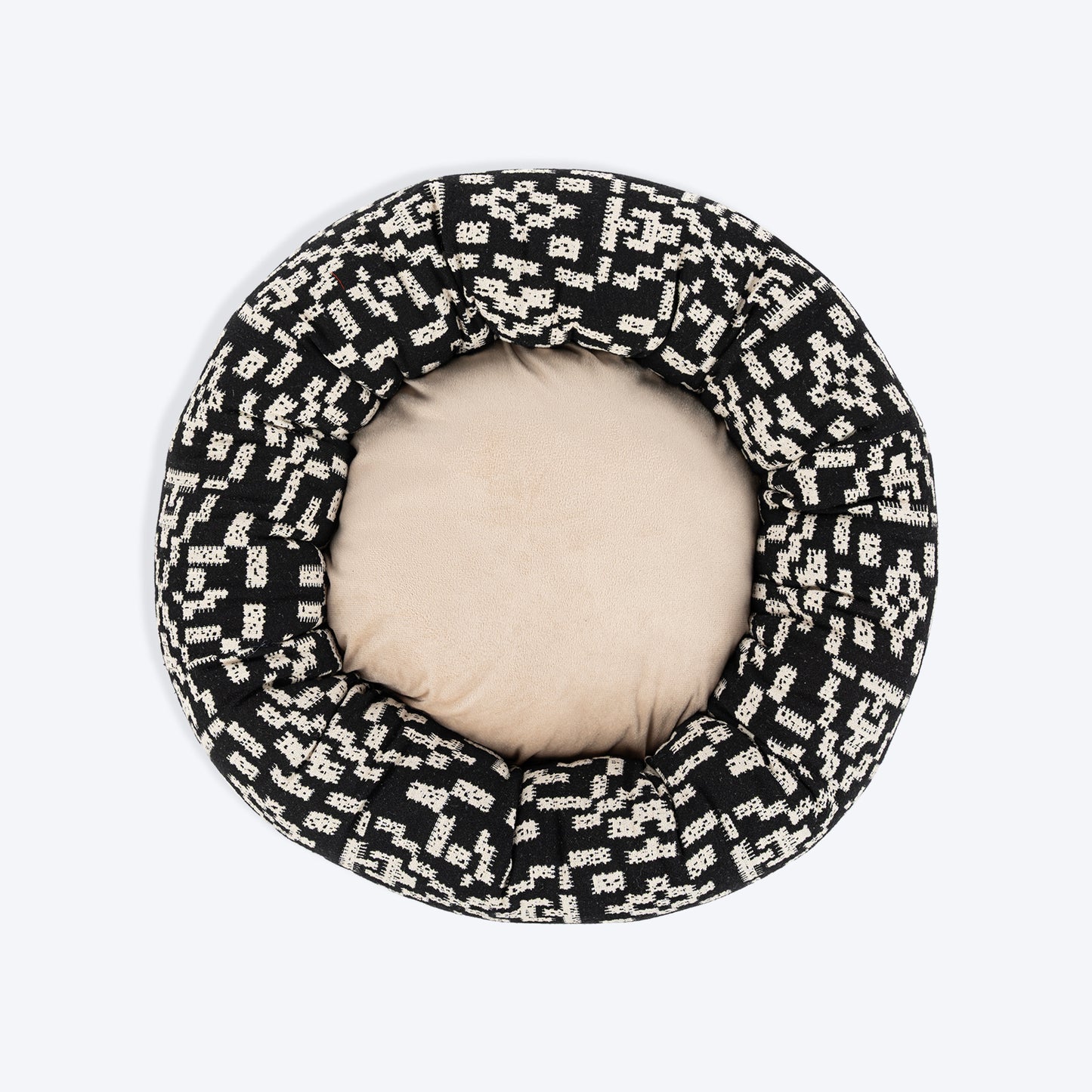 HUFT Dreamy Donut Bed For Cat & Puppy - Black & White - Heads Up For Tails