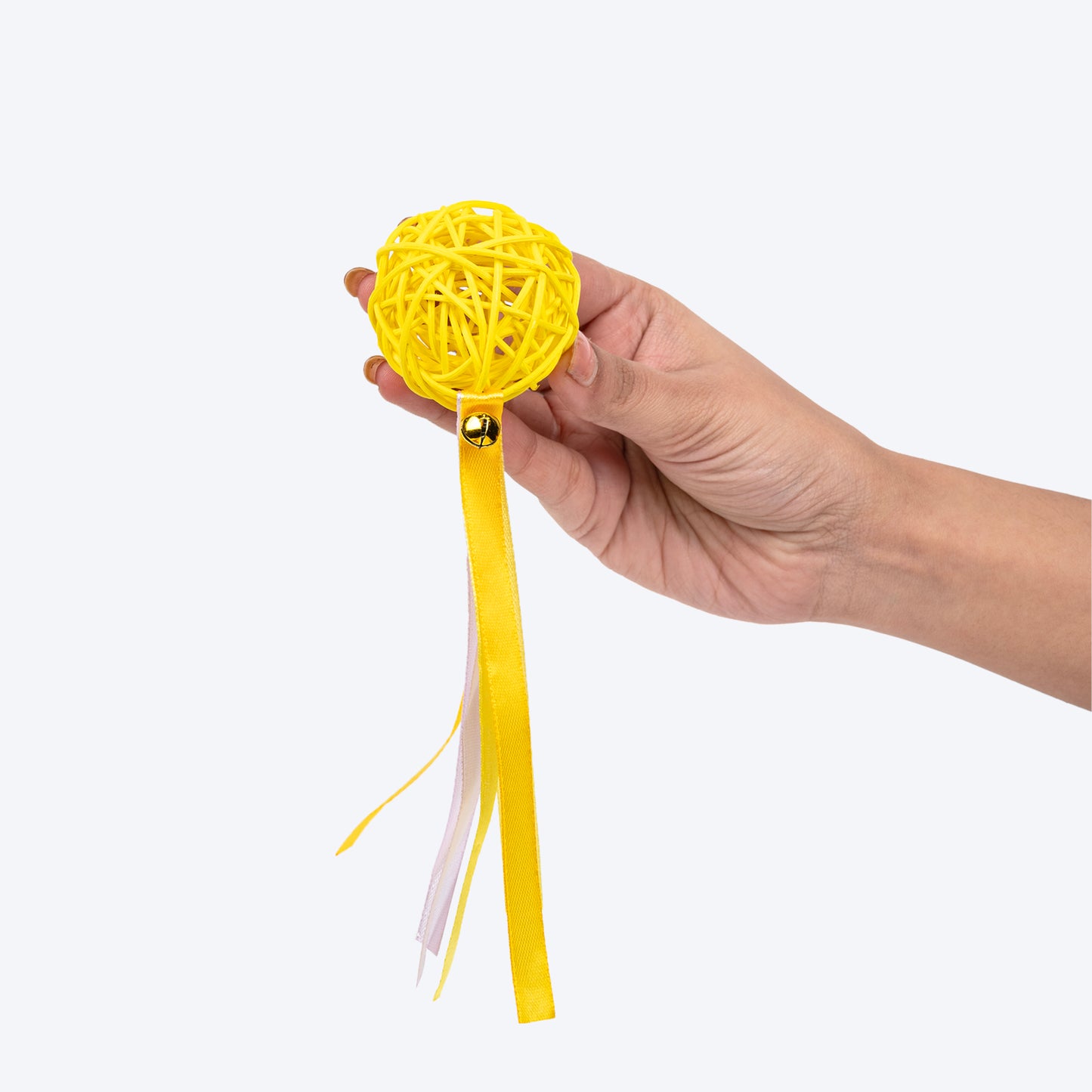 HUFT Mellow Yellow Interactive Toy For Cat - Yellow - Heads Up For Tails