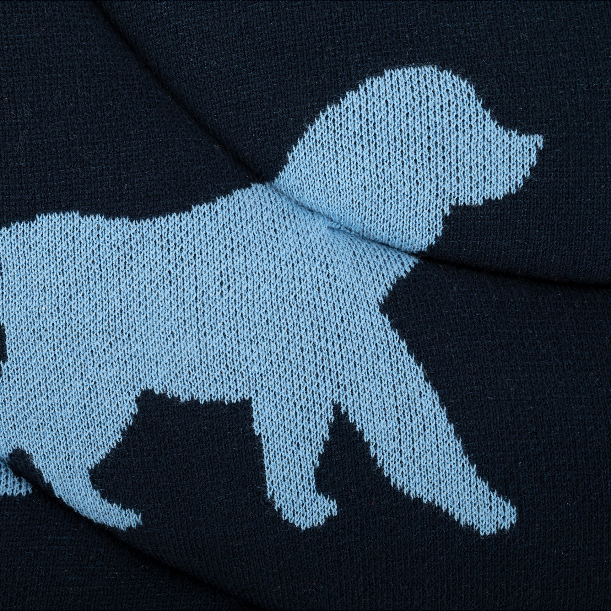 HUFT Shadow Tails Round Mat For Dog - Blue - Heads Up For Tails