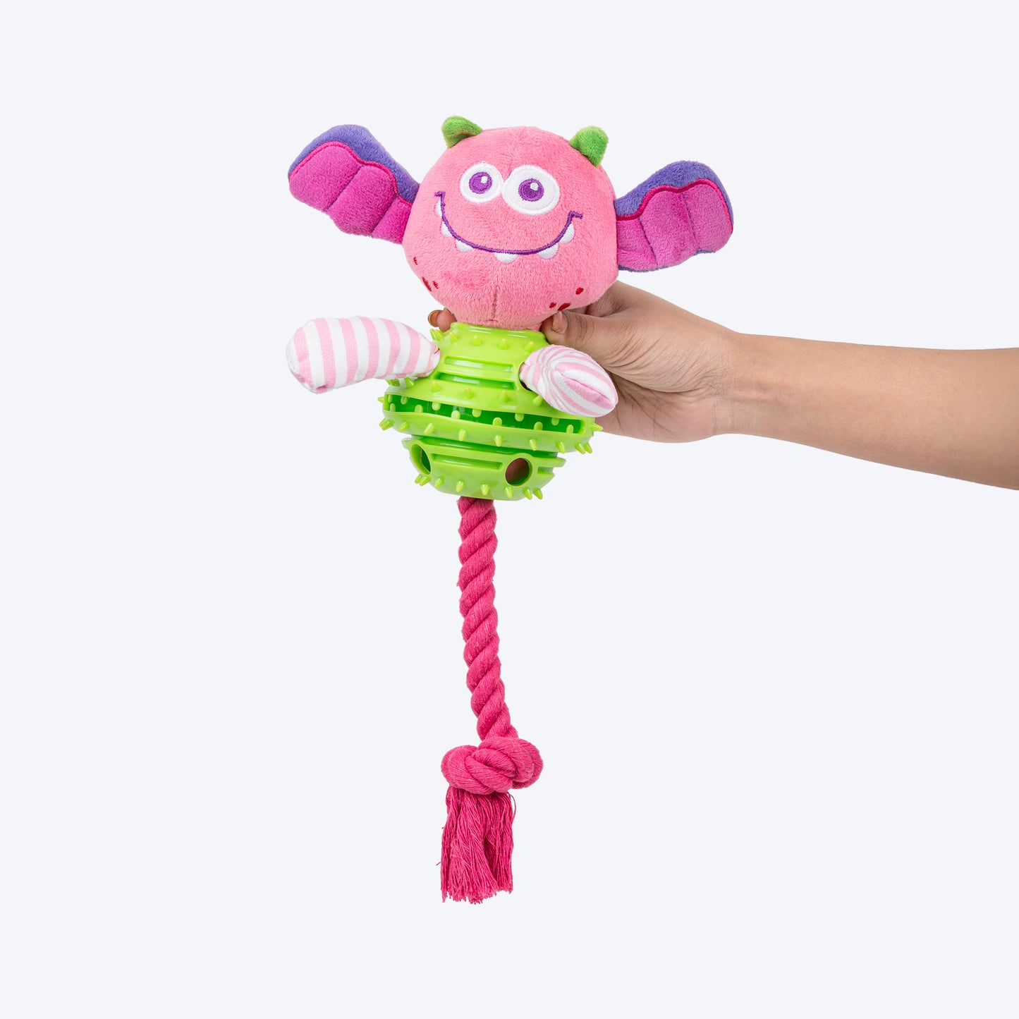 Dash Dog Monster Monty Chew Toy For Dog - Multicolor - Heads Up For Tails