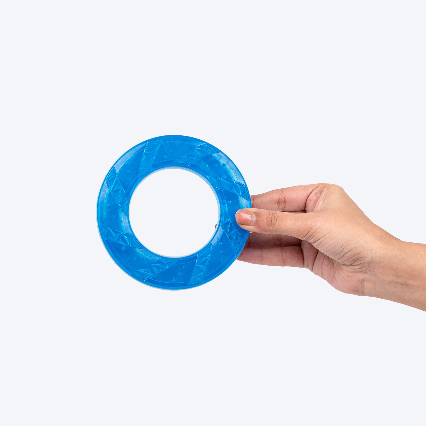 HUFT Chill Donut Chew Toy For Dog - Blue - Heads Up For Tails