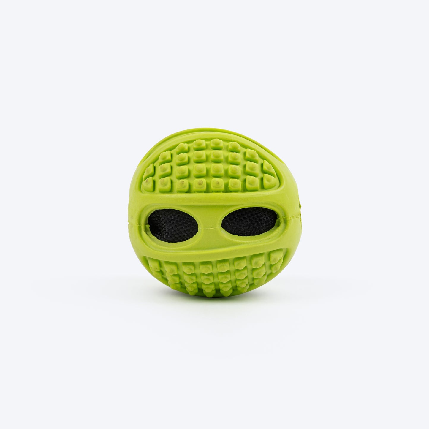 HUFT Crinkly Rubber Ball Chew Toy For Dog - Green - Heads Up For Tails