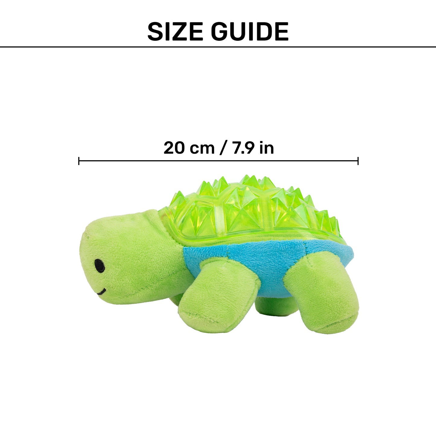 Dash Dog Turtle Tori Chew Toy For Dog - Green - Heads Up For Tails