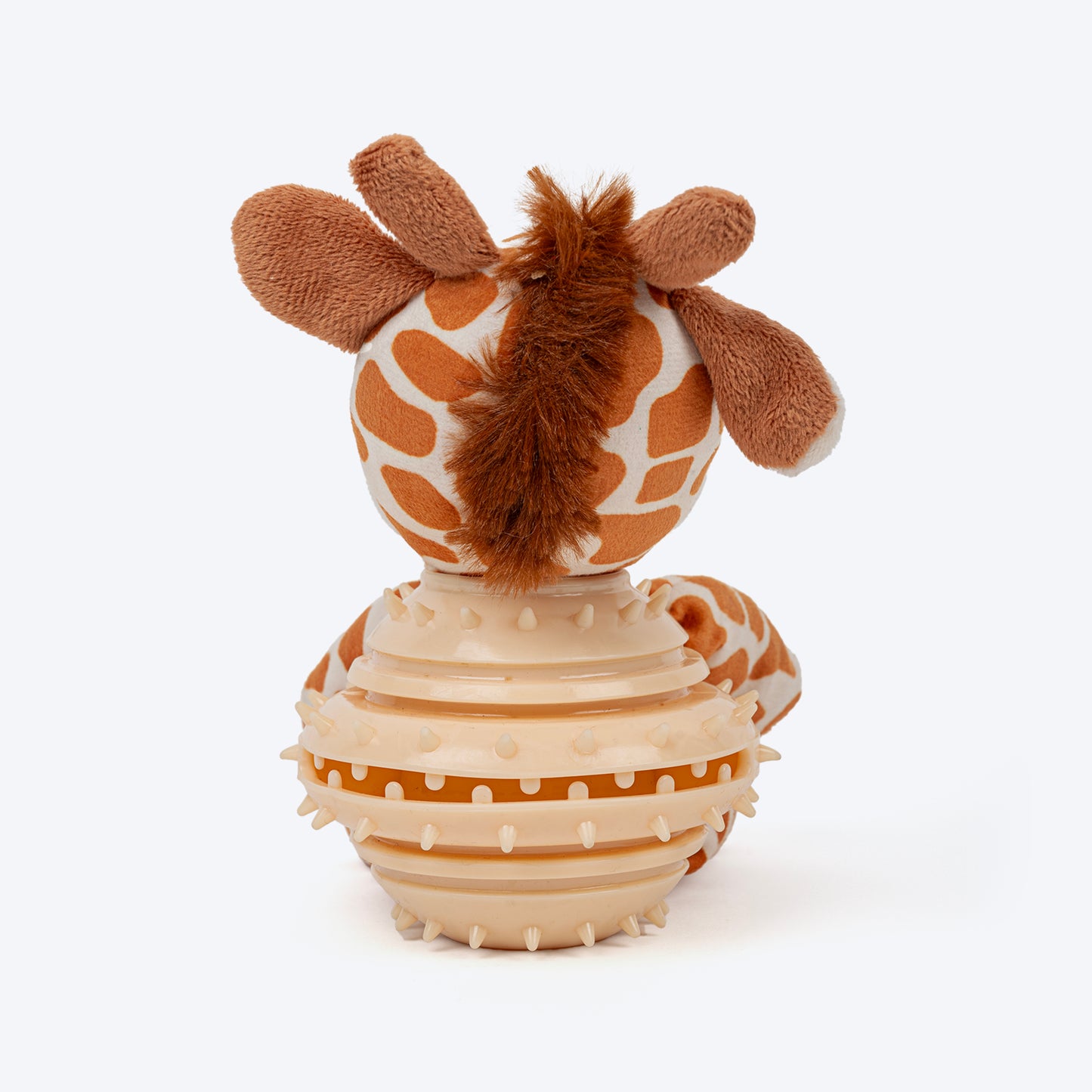 Dash Dog Giraffe Gary Chew Toy For Dog - Beige & Brown - Heads Up For Tails