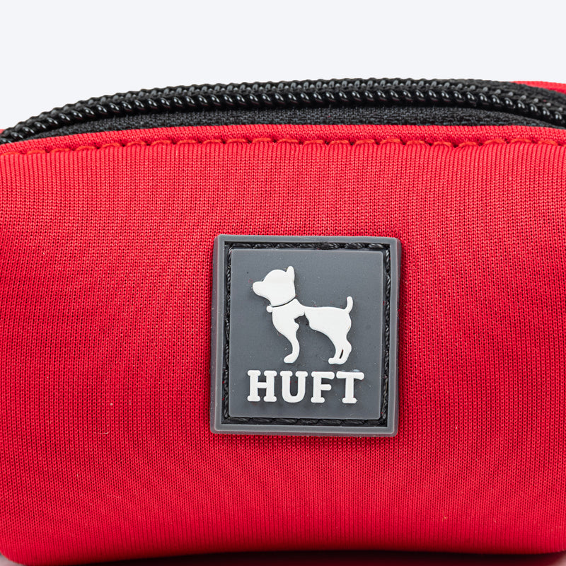 HUFT Waste Bag Dispenser For Dog & Cat - Red - Heads Up For Tails