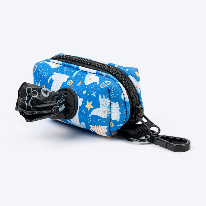 HUFT Twinkle Tails Waste Bag Dispenser For Dog & Cat - Blue - Heads Up For Tails