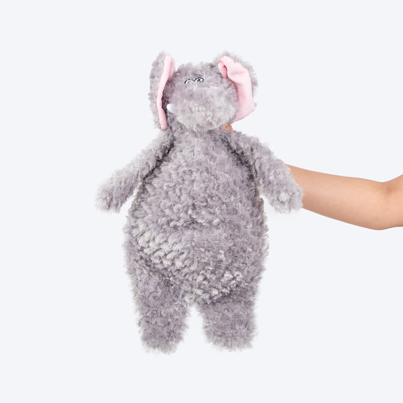 HUFT Goofy Elly Plush Toy For Dog - Grey - Heads Up For Tails