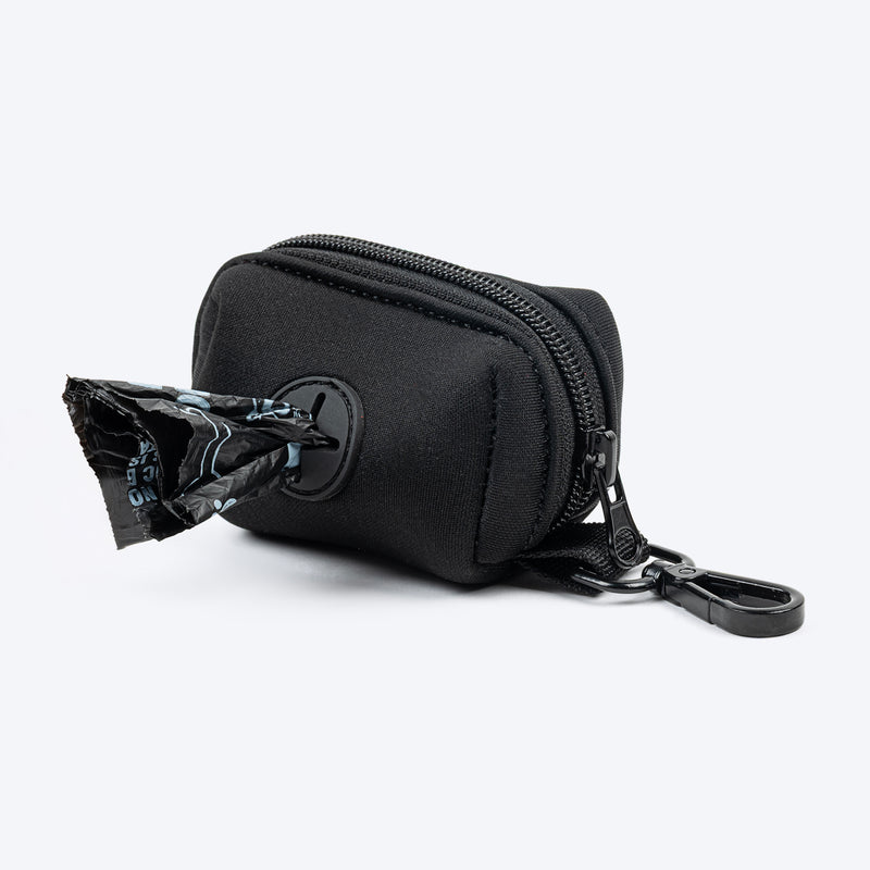 HUFT Waste Bag Dispenser For Dog & Cat - Black - Heads Up For Tails