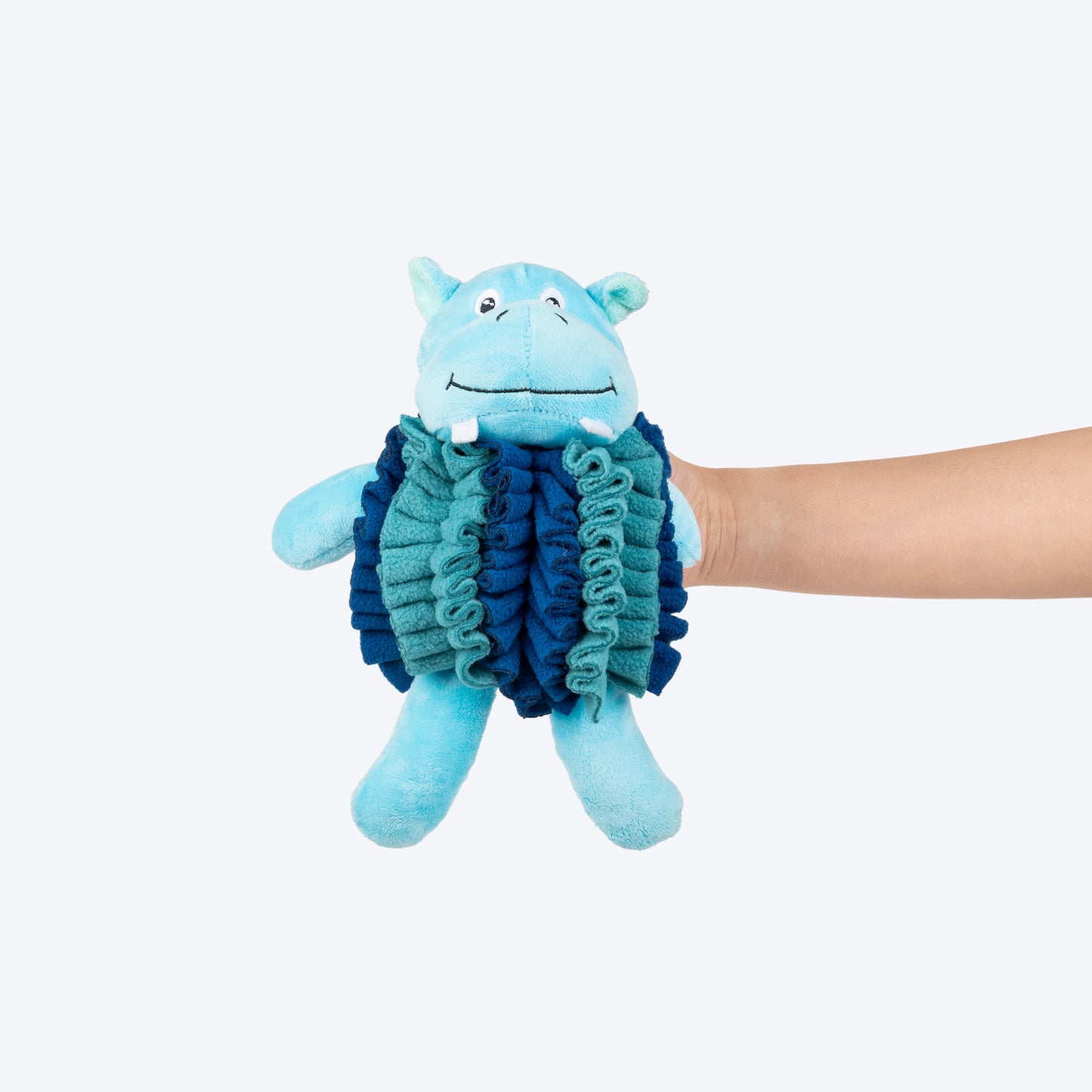 HUFT Mister Hippo Plush Toy For Dog - Multicolor - Heads Up For Tails