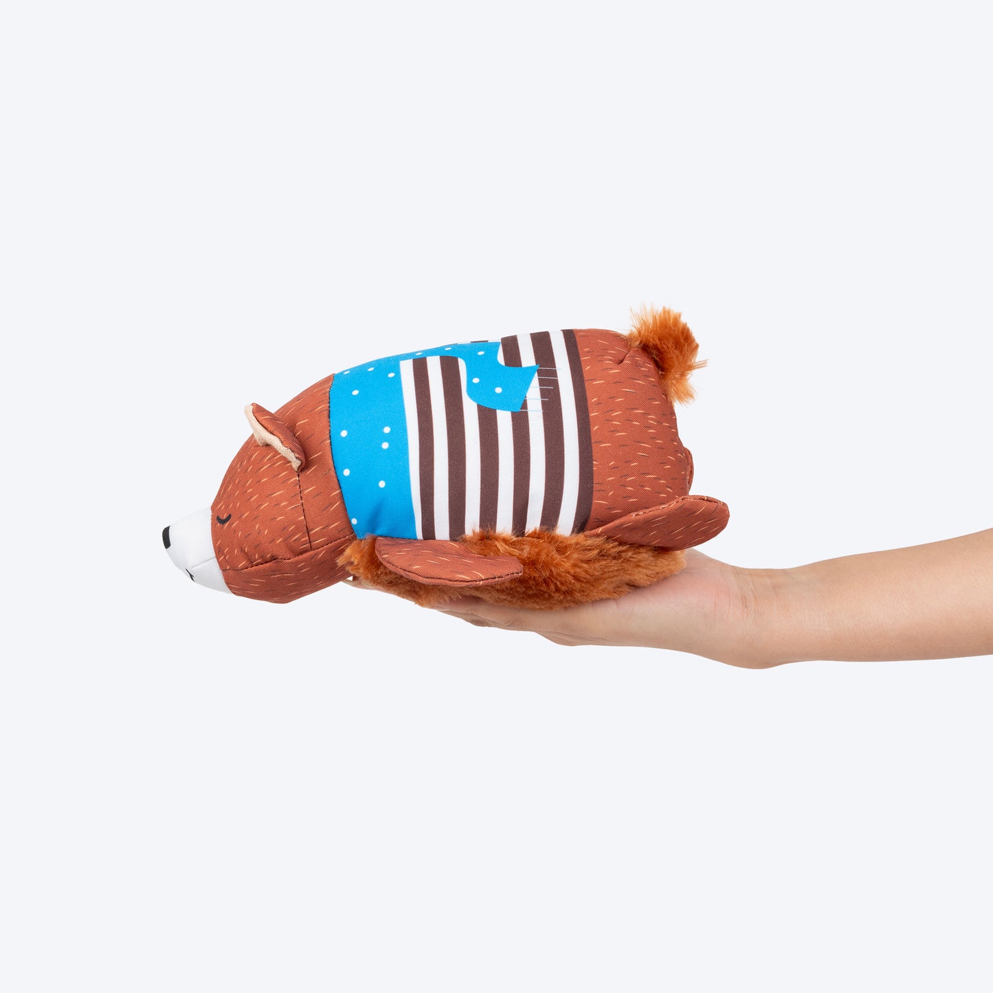 HUFT Scurry The Squirrel Plush Toy For Dog - Brown - Heads Up For Tails