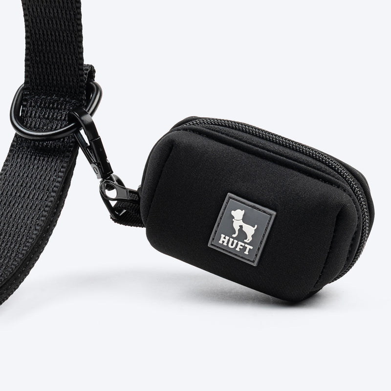 HUFT Waste Bag Dispenser For Dog & Cat - Black - Heads Up For Tails