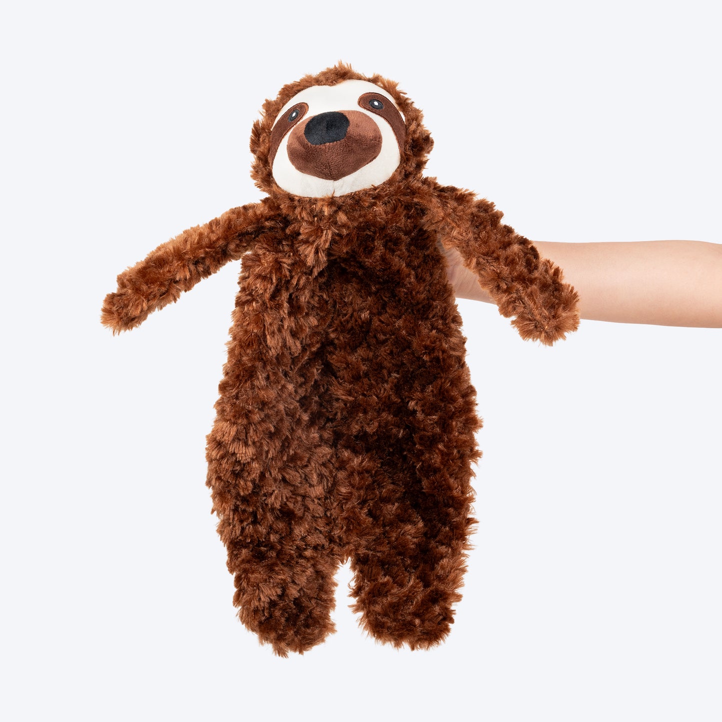 HUFT Silly Sloth Plush Toy For Dog - Brown - Heads Up For Tails