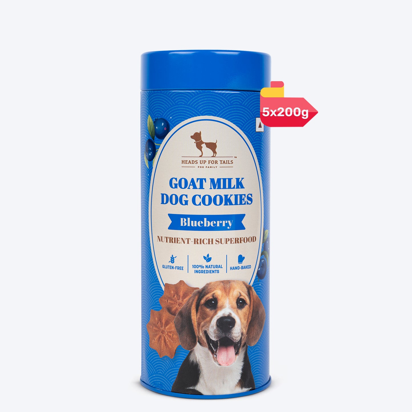 HUFT Goat Milk Dog Cookies - Blueberry - 200 g - Heads Up For Tails