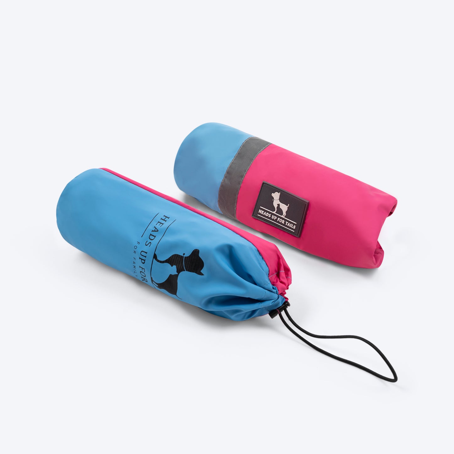 HUFT Magical Mist Dog Raincoat - Light Blue & Pink - Heads Up For Tails