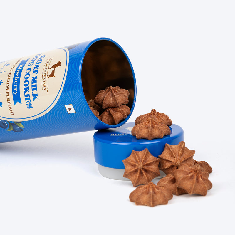 HUFT Goat Milk Dog Cookies - Blueberry - 200 g - Heads Up For Tails