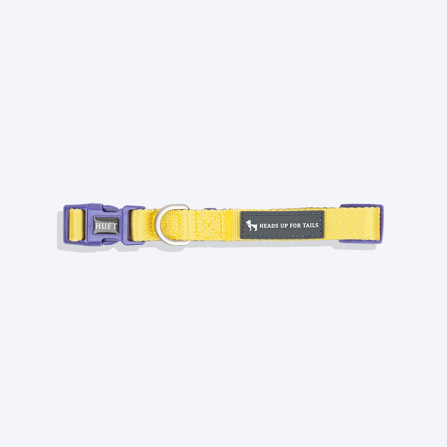 HUFT Dichromatic Collar For Dog - Yellow & Purple - Heads Up For Tails