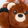 Dash Dog Tug-a-Bear Squeaky Plush Toy For Dog - Brown - Heads Up For Tails