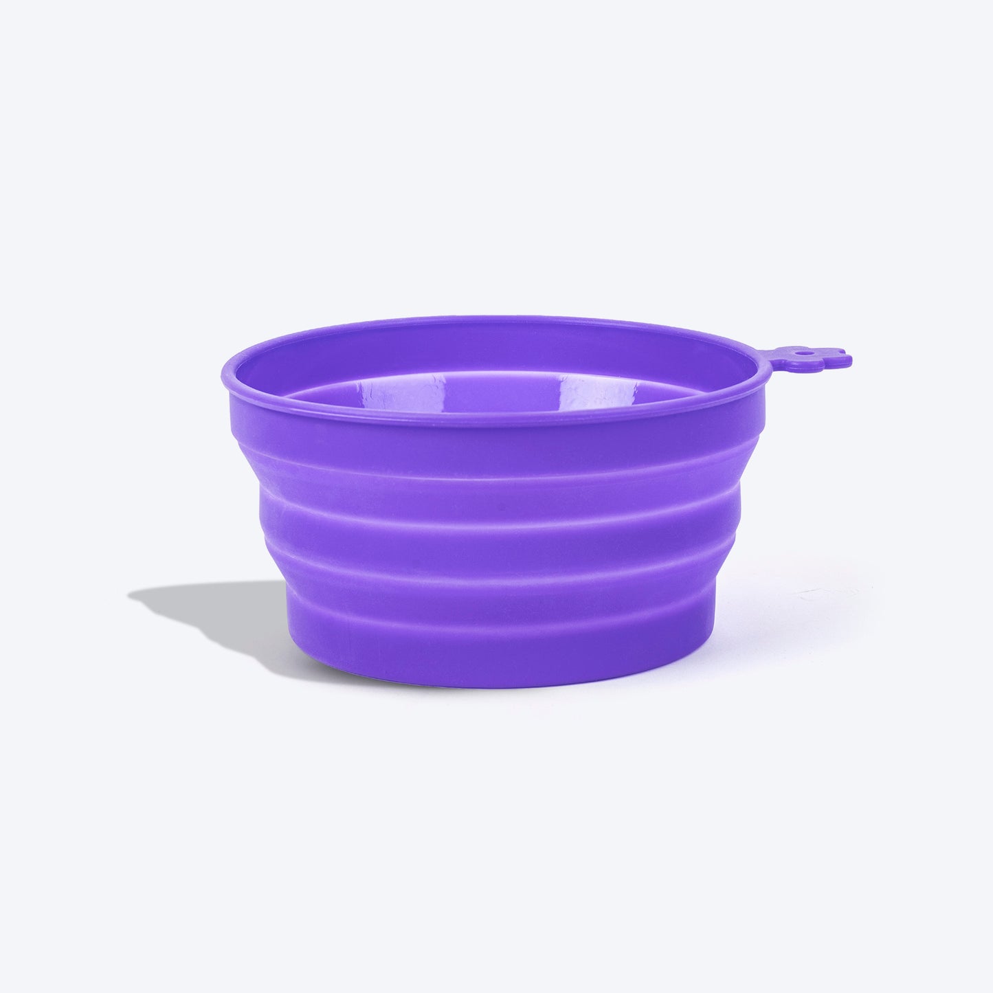 Dash Dog Collapsible Travel Bowl For Pets - Violet - Heads Up For Tails