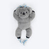 Dash Dog Kuddly Koala Squeaky Plush Toy For Dog - Grey - Heads Up For Tails