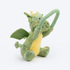 Dash Dog Dino Squeaky-Saurus Plush Toy For Dog - Green - Heads Up For Tails