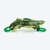 Dash Dog Crinkle Croc Squeaky Plush Toy For Dog - Green - Heads Up For Tails