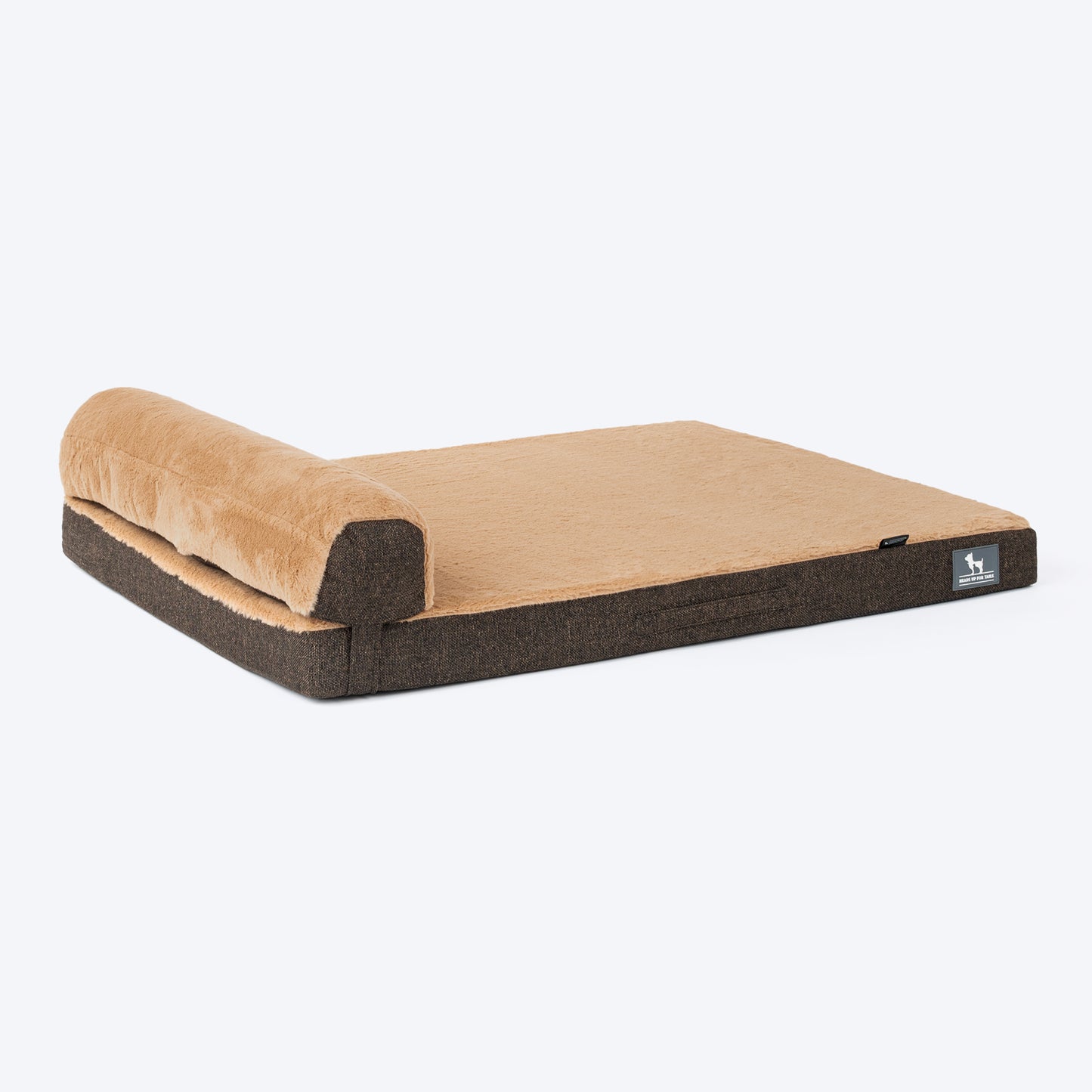 HUFT Furry Orthopedic Dog Bed - Brown (Made To Order) - Heads Up For Tails