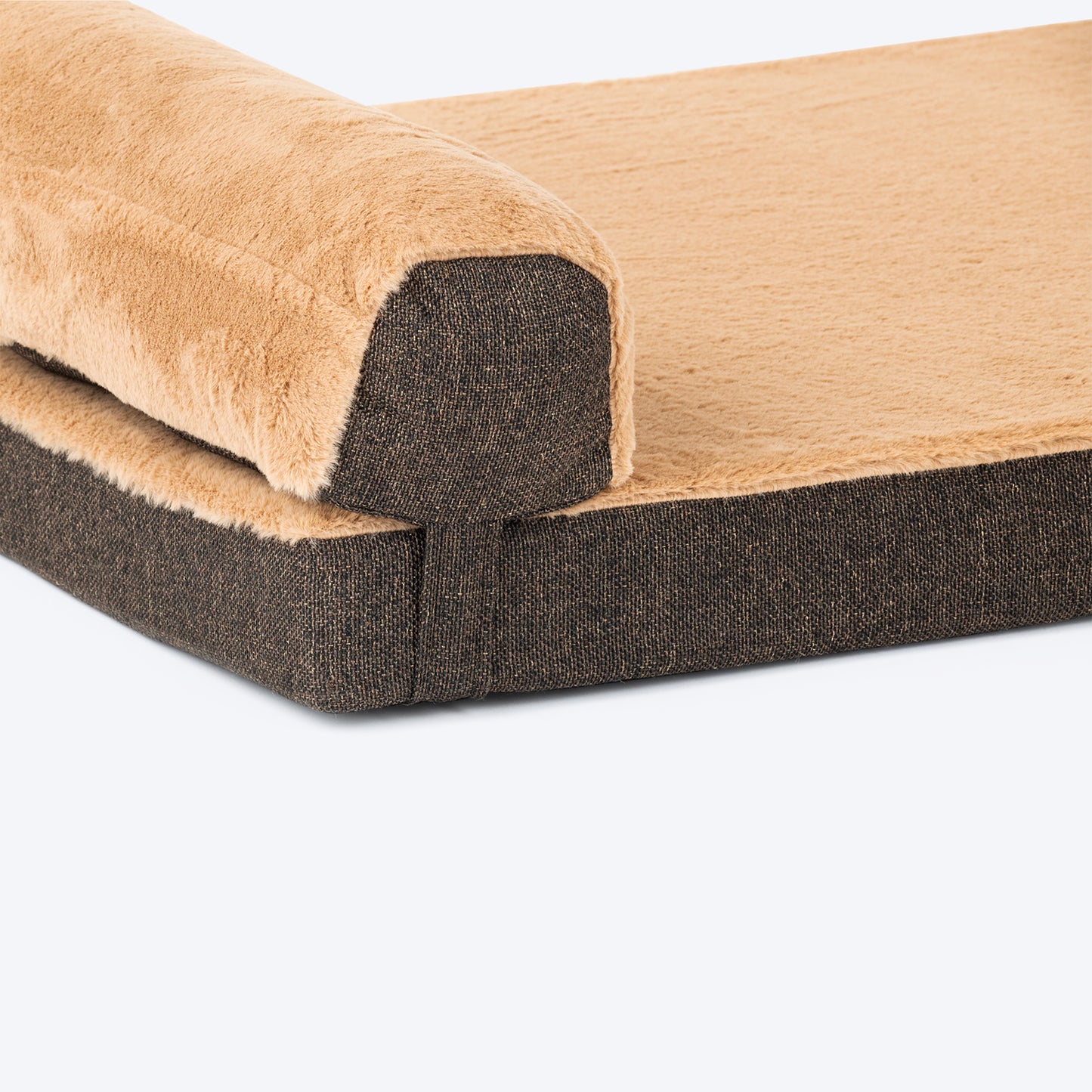 HUFT Furry Orthopedic Dog Bed - Brown (Made To Order) - Heads Up For Tails