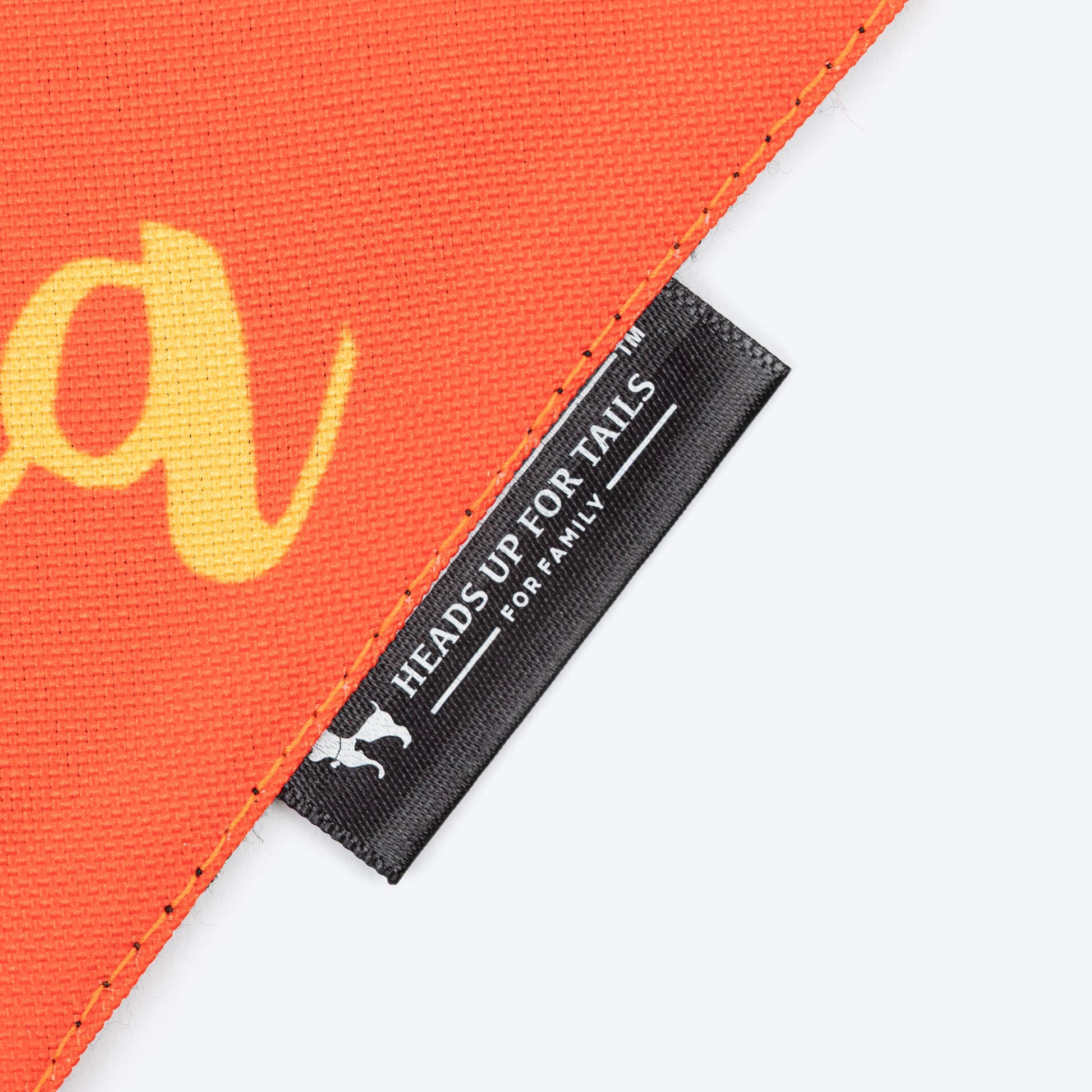 HUFT Aankhon Ka Tara Bandana For Dog - Orange - Heads Up For Tails