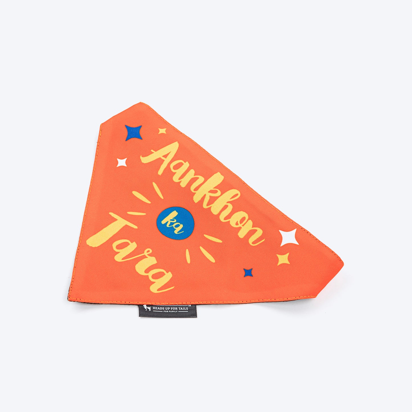 HUFT Aankhon Ka Tara Bandana For Dog - Orange