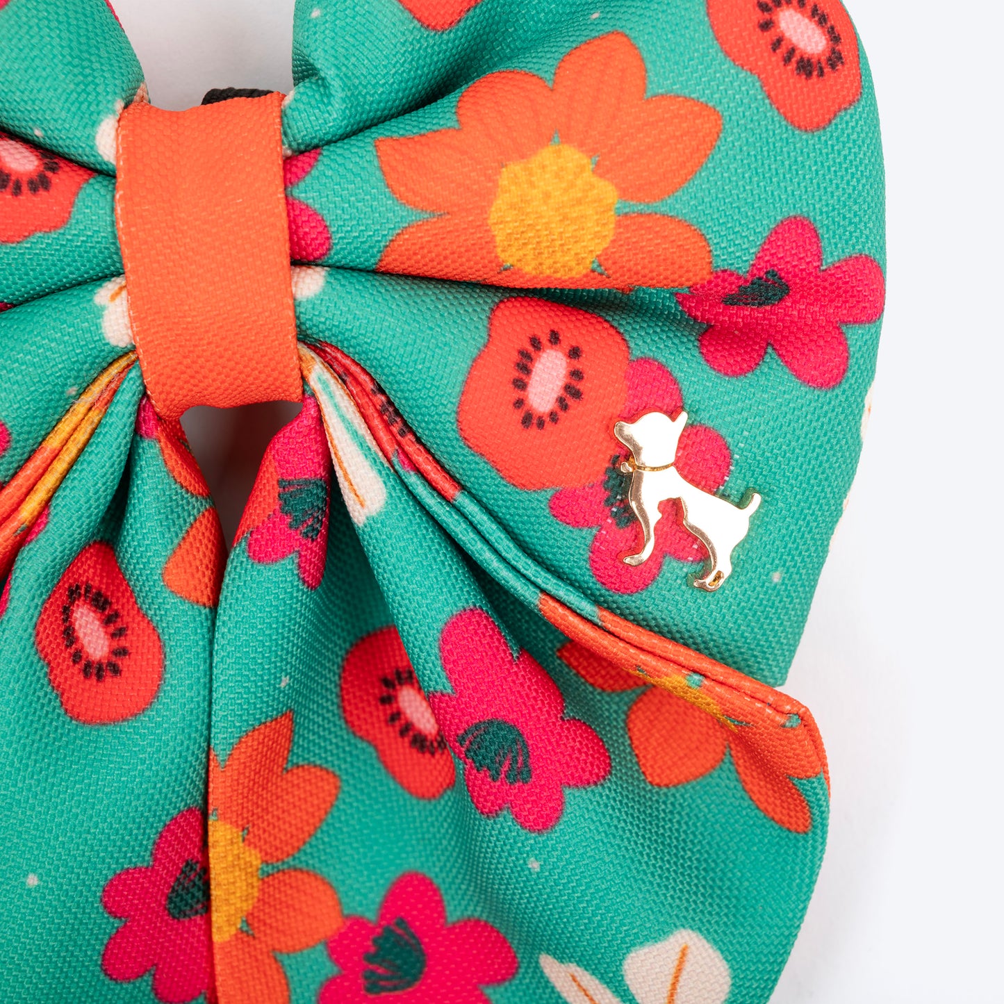 HUFT Beach Bloom Lady Bow Tie For Dog - Green - Heads Up For Tails