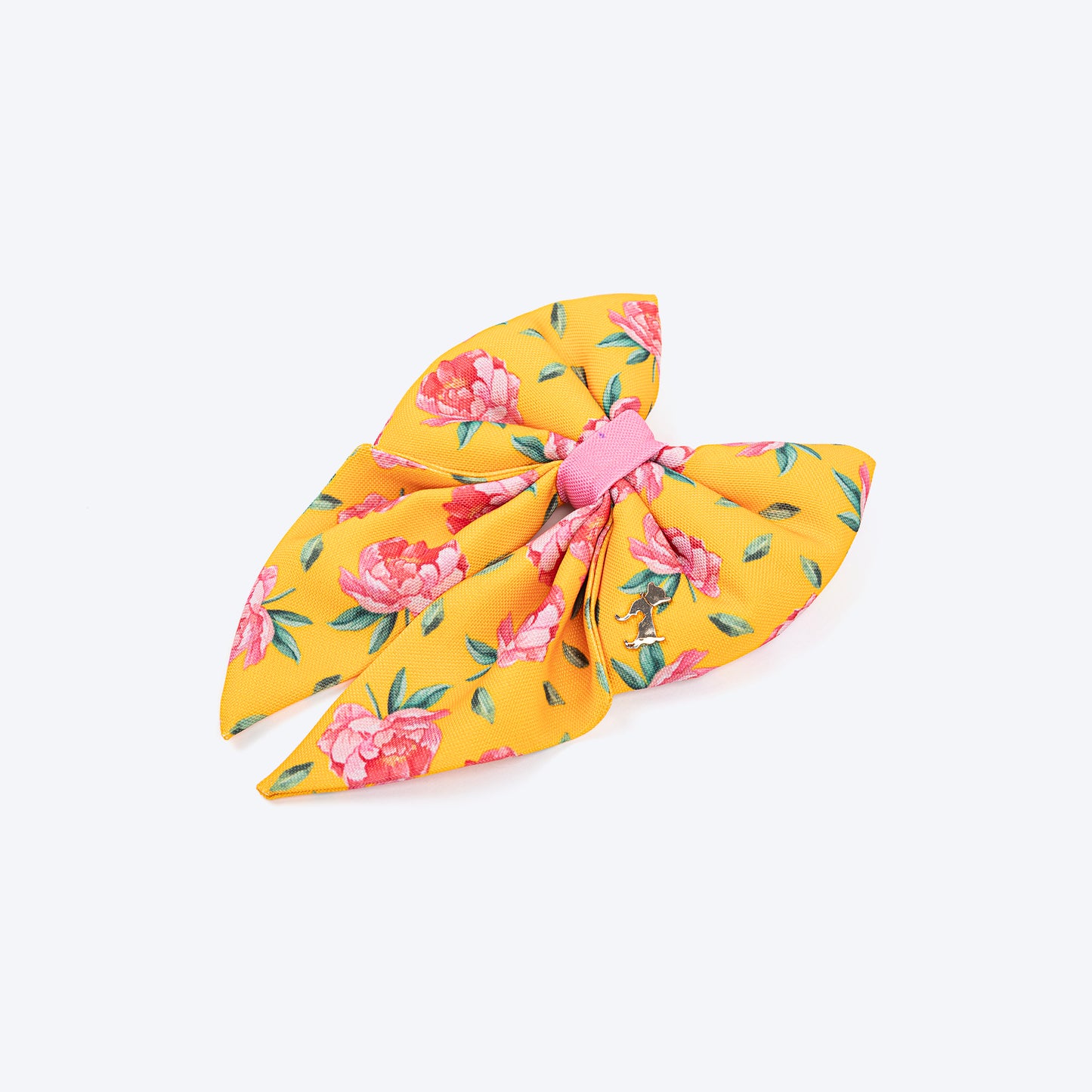 HUFT Blush Bloom Lady Bow Tie For Dog - Yellow - Heads Up For Tails