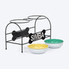 HUFT Personalised Pawlicious Double Diner For Dog - Multicolor - Heads Up For Tails