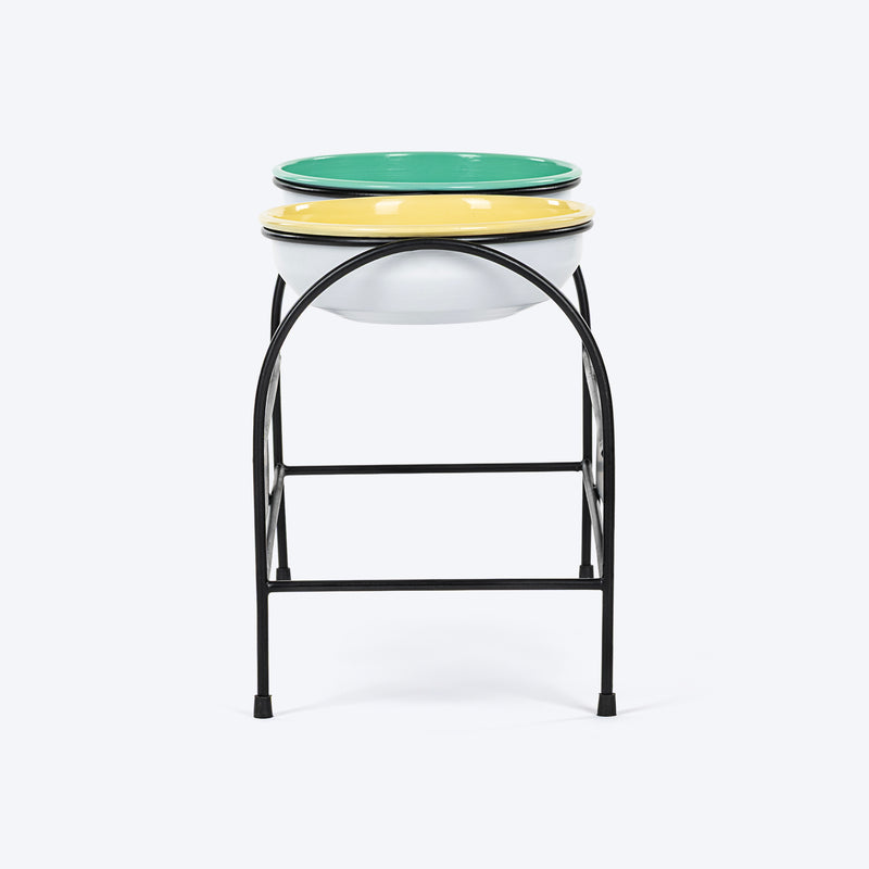 HUFT Pawlicious Double Diner For Dog - Multicolor - Heads Up For Tails
