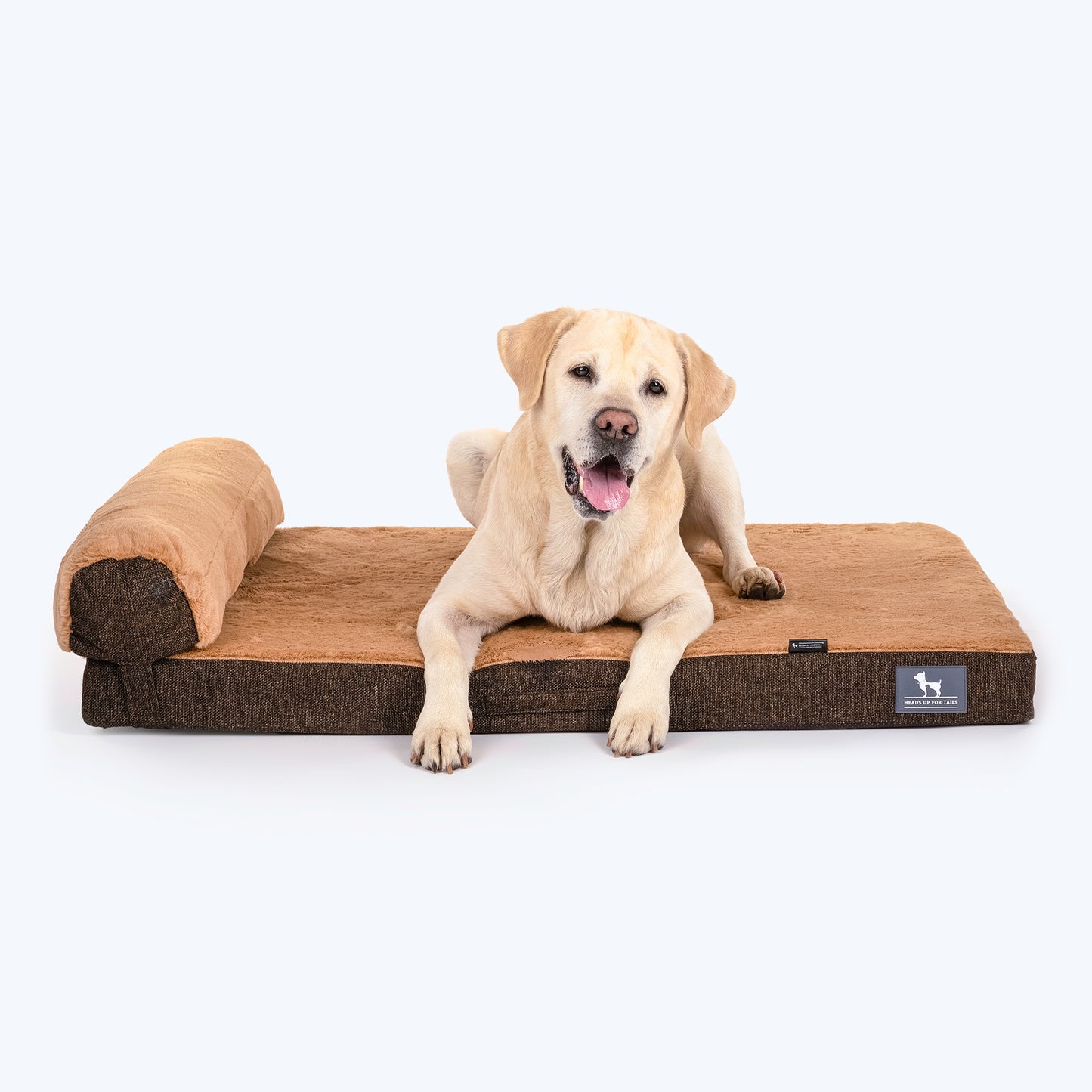 HUFT Furry Orthopedic Dog Bed - Brown (Made To Order) - Heads Up For Tails