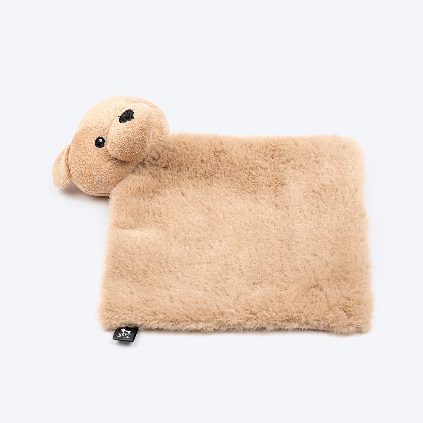 HUFT Crinkle Bear Plush Toy For Small Dog - Brown - Heads Up For Tails