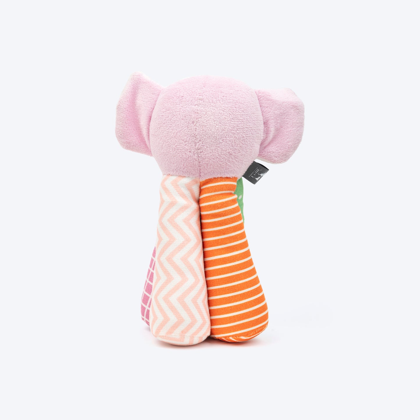HUFT Crinkly Tusker Squeaky Plush Toy For Small Dog - Multicolor - Heads Up For Tails
