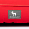 HUFT Bear Hug Classic Lounger Bed For Dog - Red & Brown