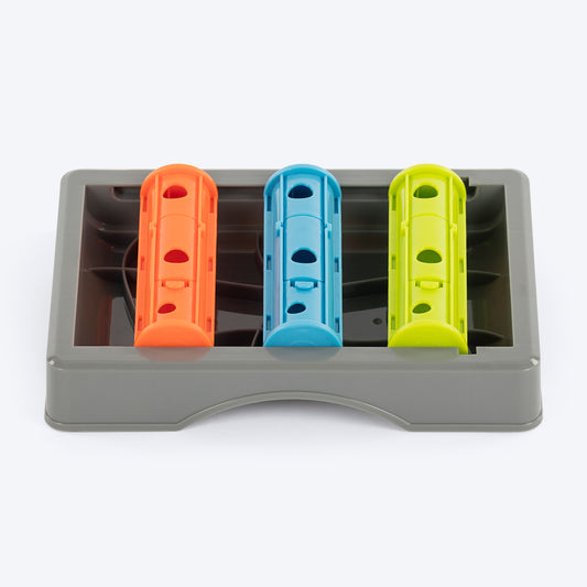 HUFT Slide & Seek Puzzle Interactive Toy For Dog - Multicolor - Heads Up For Tails