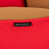 HUFT Bear Hug Classic Lounger Bed For Dog - Red & Brown