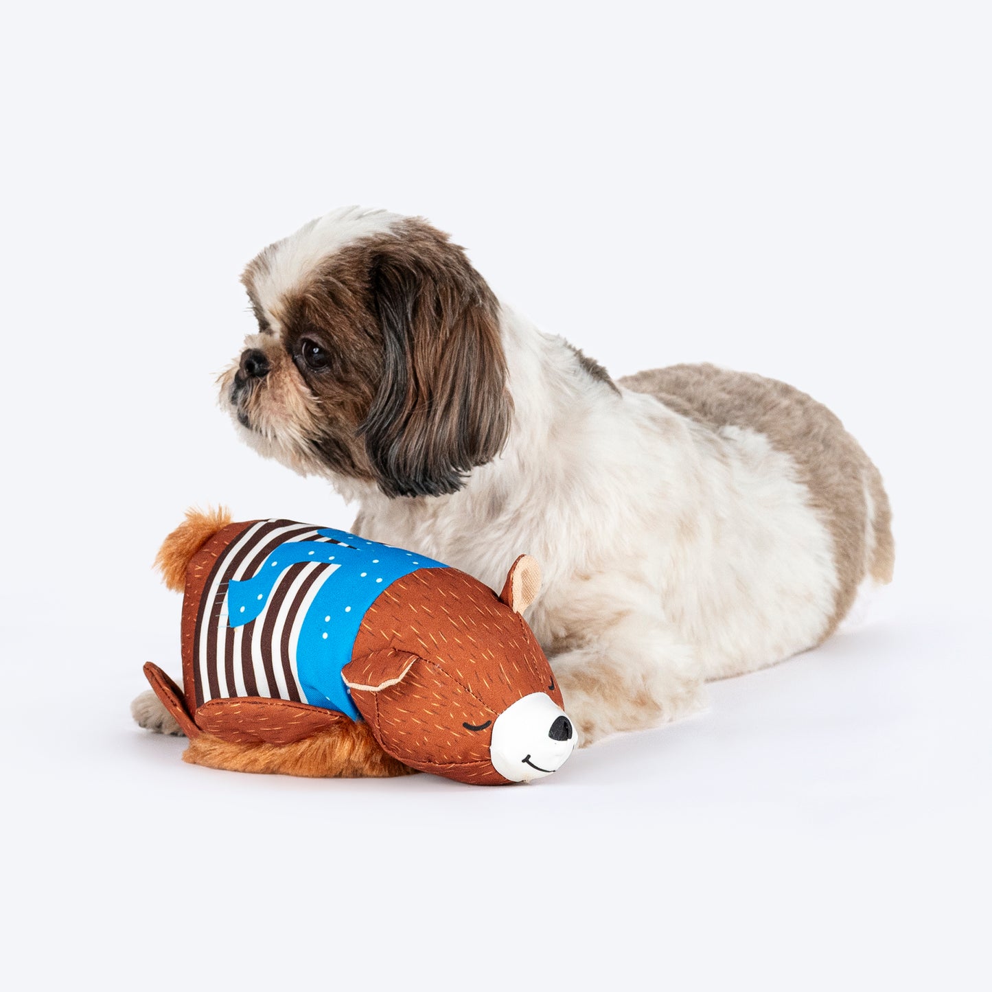 HUFT Scurry The Squirrel Plush Toy For Dog - Brown - Heads Up For Tails