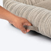 HUFT Pebble Weave Lounger Bed For Dog - Grey