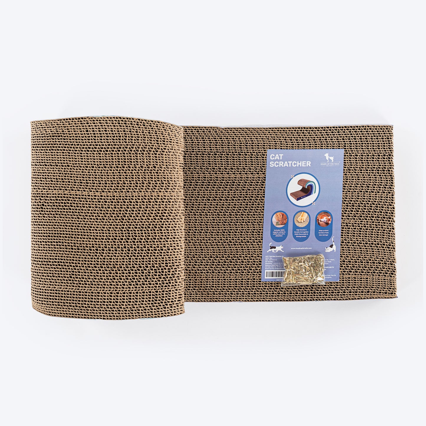HUFT Tidal Wave Scratcher For Cat - Blue
