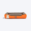 HUFT Cloudy Bear Classic Lounger Bed For Dog - Orange & Grey