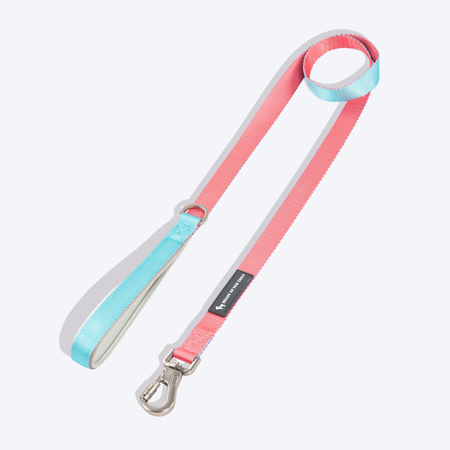 HUFT Dichromatic Leash For Dog - Pink & Turquoise - Heads Up For Tails