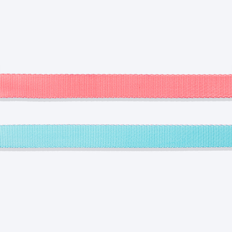 HUFT Dichromatic Leash For Dog - Pink & Turquoise - Heads Up For Tails