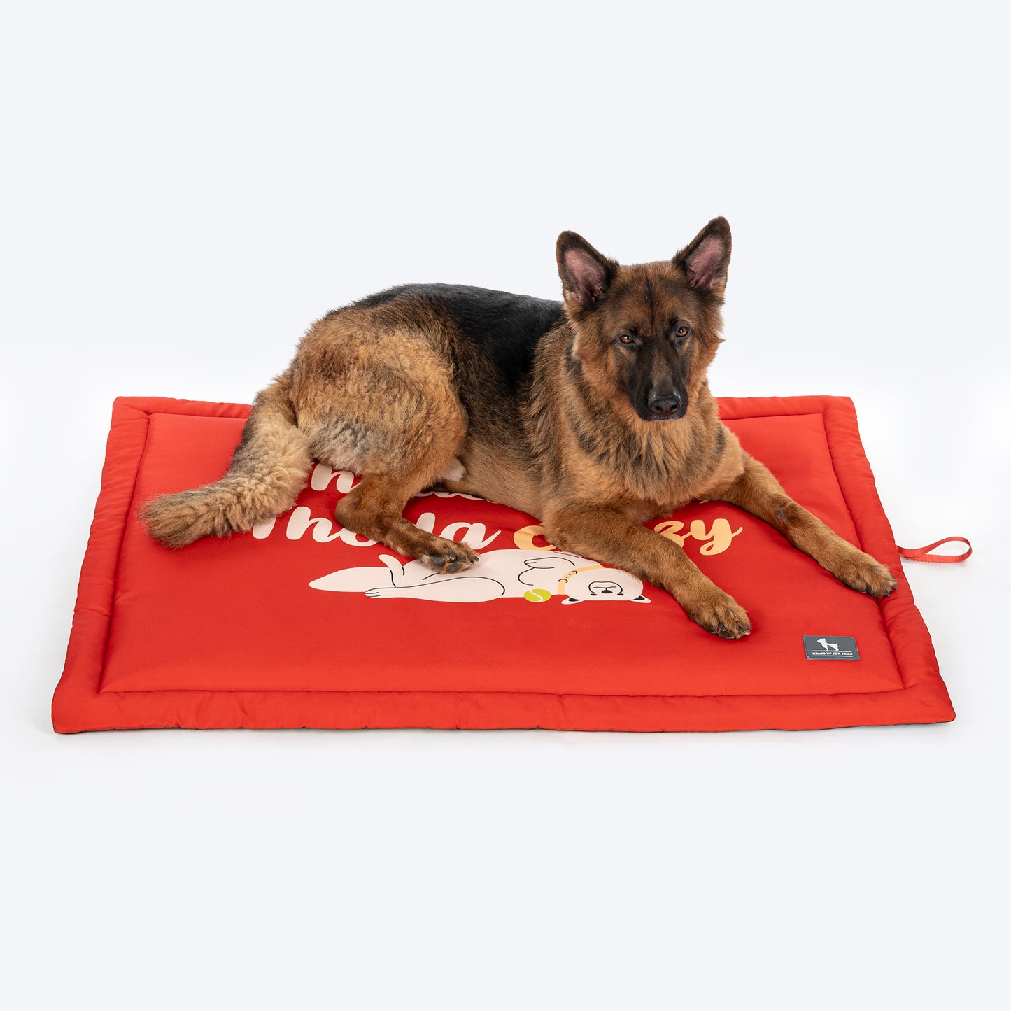 HUFT Thoda Lazy Thoda Crazy Mat For Dog - Rust - Heads Up For Tails