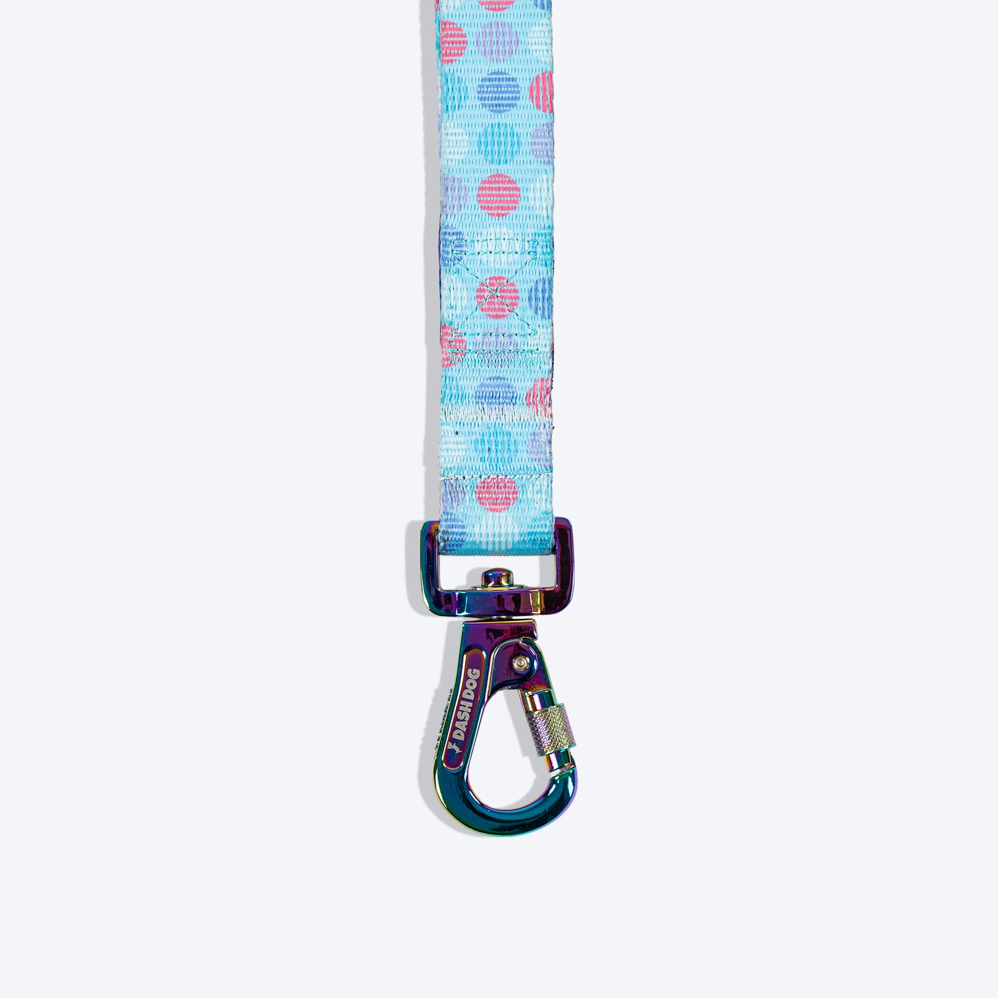 Dash Dog Circle Print Leash - Aqua Blue & Lavender - Heads Up For Tails