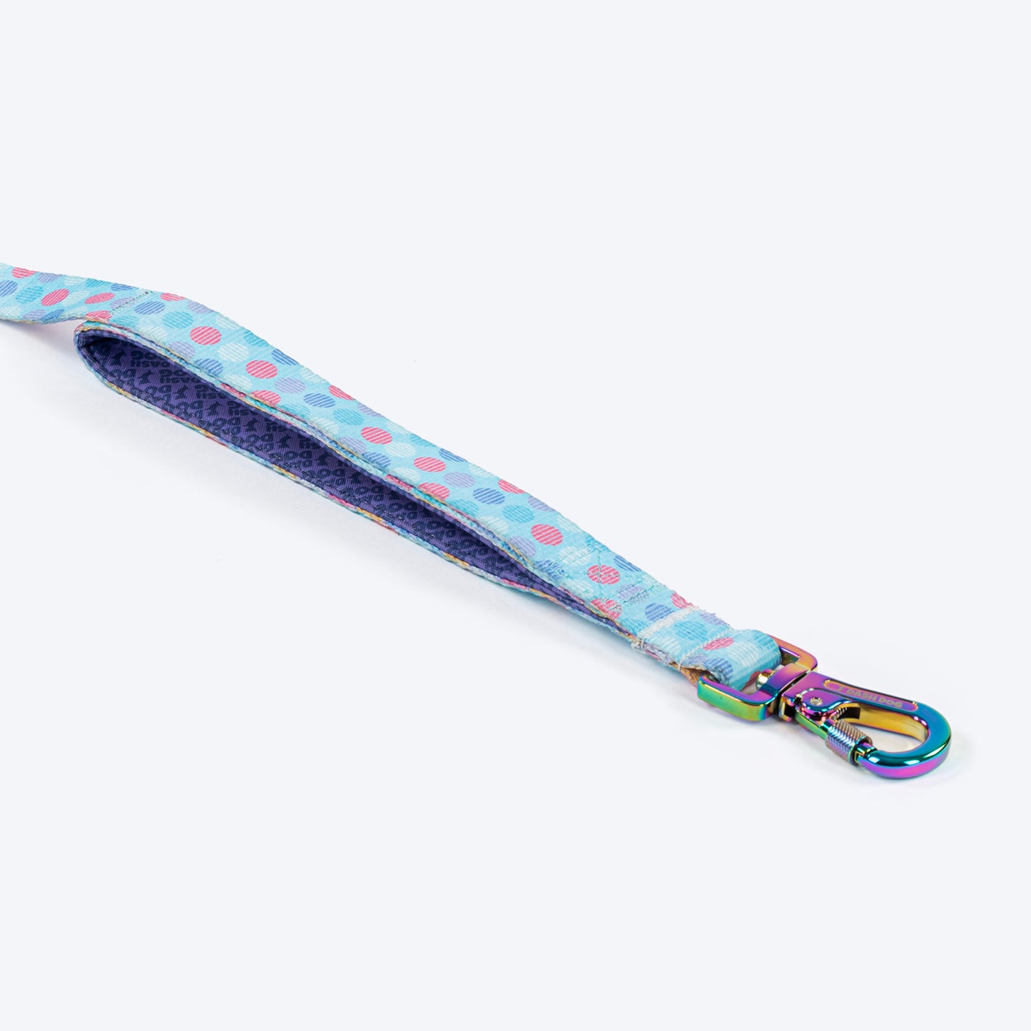 Dash Dog Circle Print Leash - Aqua Blue & Lavender - Heads Up For Tails